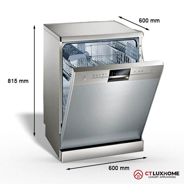 Kích thước máy rửa chén bát Bosch bán âm.