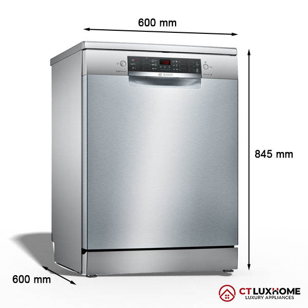 Kích thước chung máy rửa bát Bosch độc lập.