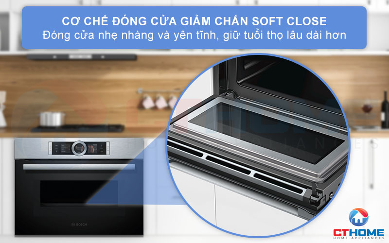 Cơ chế SoftClose giảm chấn chống tác động đóng sầm lại