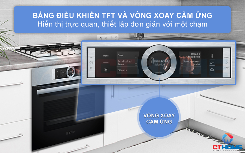 Bảng điều khiển TFT với vòng xoay cảm ứng hiện đại