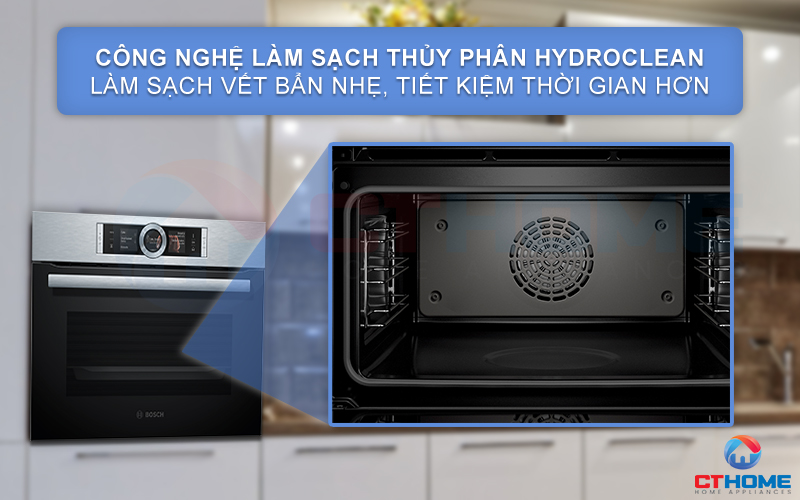 Làm sạch vết bẩn nhẹ nhàng với hệ thống làm sạch thủy phân Hydro Clean