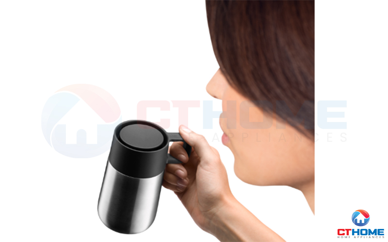 Miệng uống của cốc có thể mở uống 360°