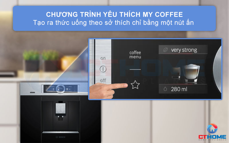 Tạo ra thức uống theo sở thích chỉ bằng một nút ấn với My Coffee