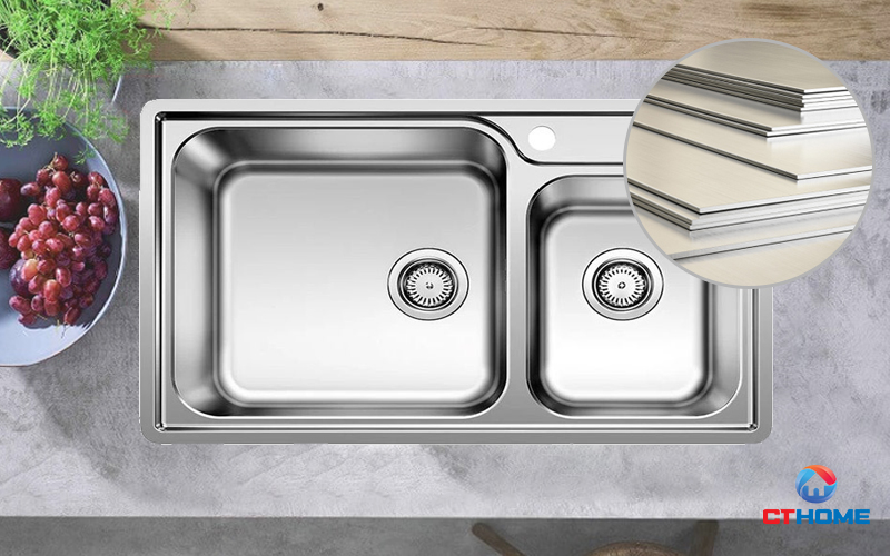 ​​​​​​​Chất liệu thép không gỉ mang đến độ bền chắc, chống gỉ sét