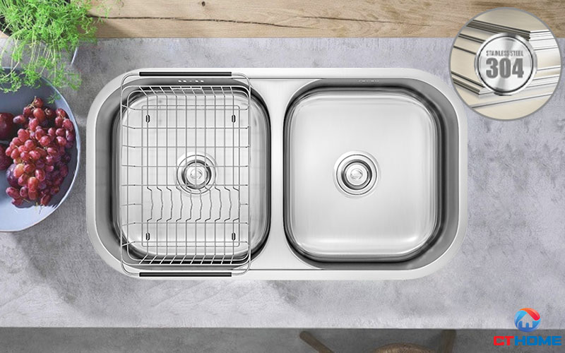 Bảo vệ an toàn sức khỏe với chất liệu inox 304AISI tiêu chuẩn châu Âu