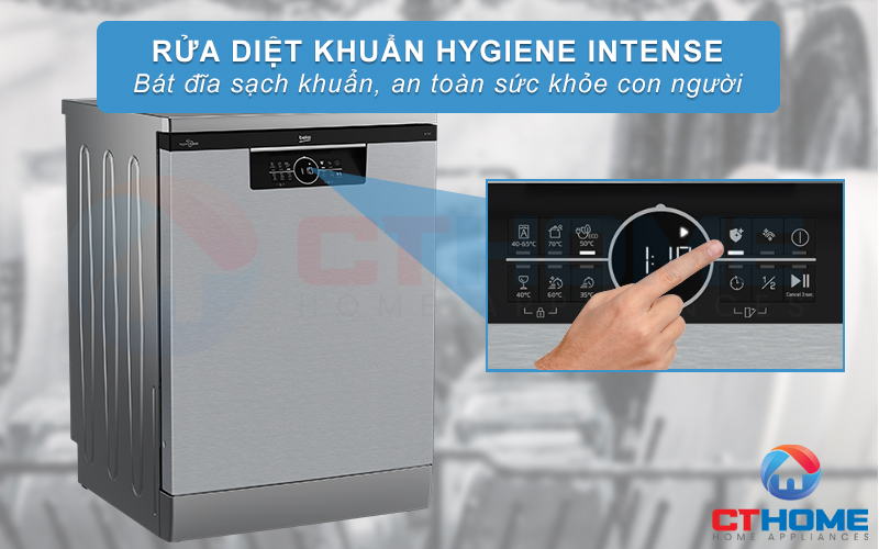 MÁY RỬA BÁT ĐỘC LẬP BEKO BDFN26530X - 15 BỘ SẤY HÉ CỬA 4