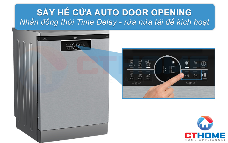 MÁY RỬA BÁT ĐỘC LẬP BEKO BDFN26530X - 15 BỘ SẤY HÉ CỬA 6