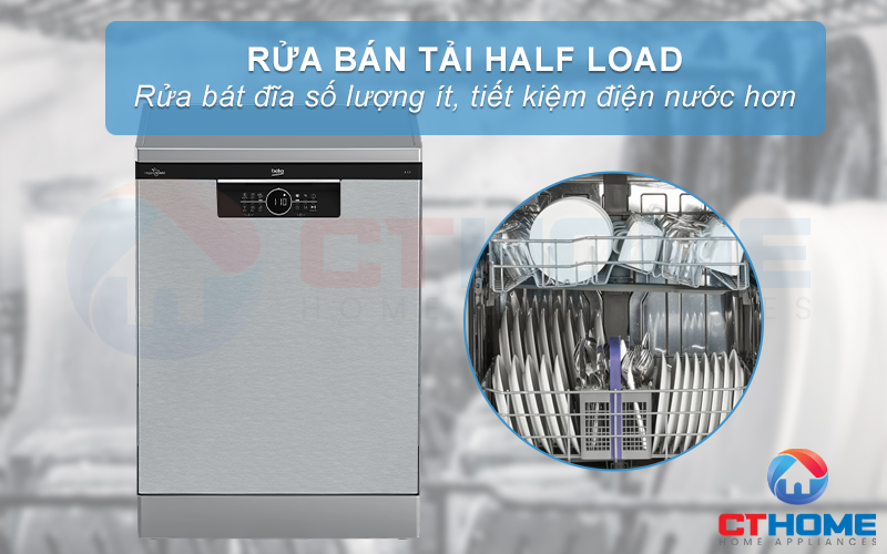 MÁY RỬA BÁT ĐỘC LẬP BEKO BDFN26530X - 15 BỘ SẤY HÉ CỬA 5