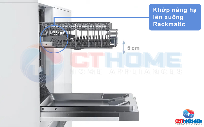 Hệ thống nâng hạ ngăn chứa Rackmatic giúp hệ thống VarioFlex trở nên linh hoạt hơn