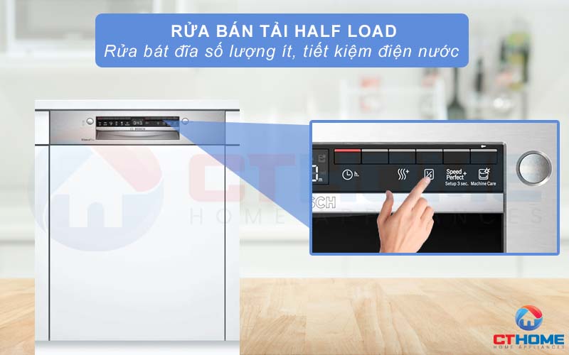 Rửa bán tải Hafl Load phục vụ rửa bát đĩa với số lượng ít