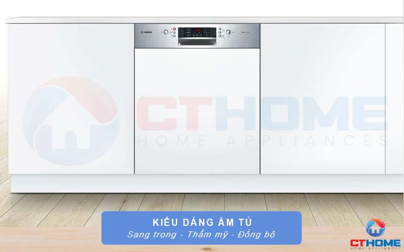Kiểu dáng âm tủ sang trọng và đồng bộ với hệ tủ bếp trong mọi gia đình