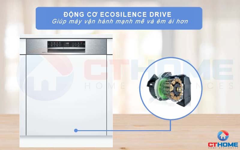 Động cơ EcoSilence Drive tiên tiến mang lại không gian yên tĩnh khi máy đang hoạt động