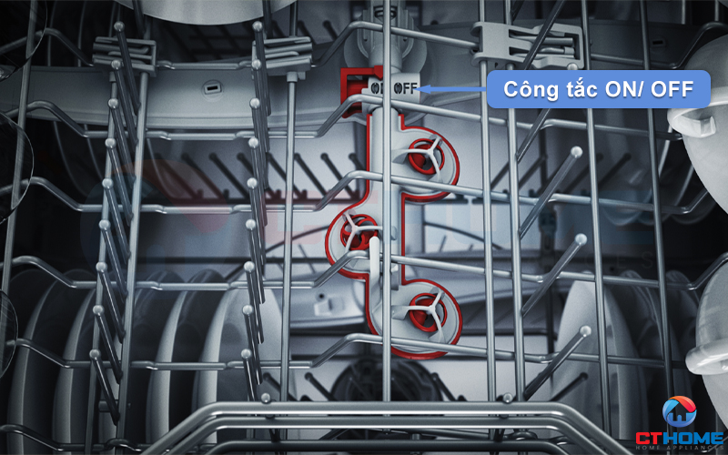 Công tắc ON/ OFF để bật tắt hệ thống Extra Clean Zone