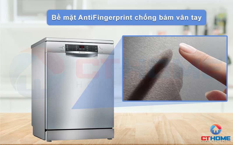 Bề mặt chống bám vân tay sáng bóng và hiện đại