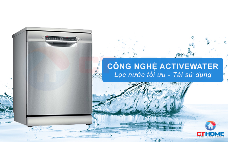 Công nghệ ActiveWater tối ưu lượng nước sử dụng
