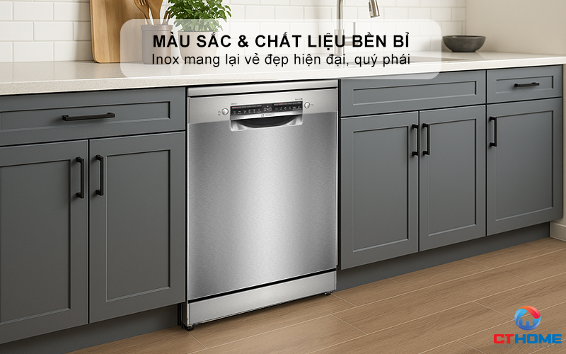 Màu sắc và chất liệu bền bỉ vượt thời gian của Inox mang lại vẻ đẹp hiện đại, quý phái