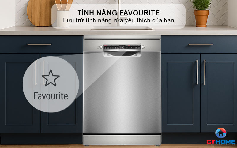 Kết hợp chương trình cơ bản với tính năng đặc biệt chỉ trong 1 nút nhấn Favourite