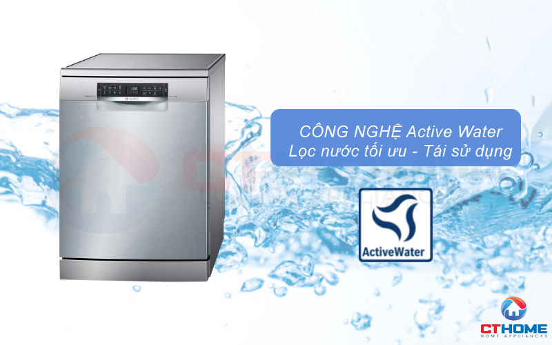 Công nghệ ActiveWater tối đa hóa hiệu quả sử dụng nước
