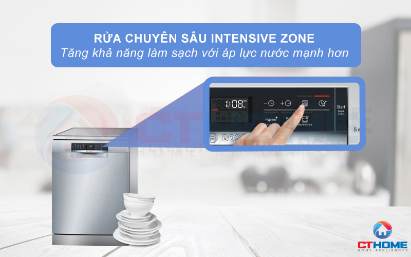 IntensiveZone phù hợp để rửa những đồ có vết bẩn cứng đầu