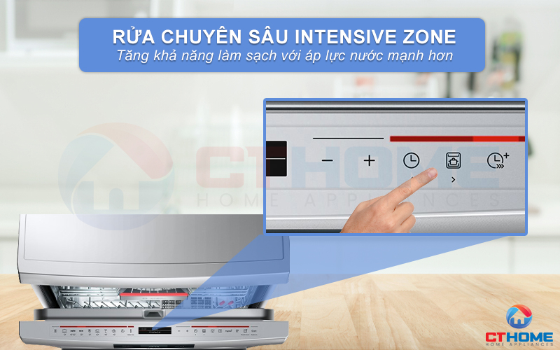 Tính năng Intensive Zone giúp tăng khả năng làm sạch giàn dưới 