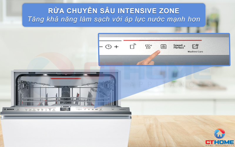 Tăng khả năng làm sạch giàn dưới cùng với tính năng Intensive Zone