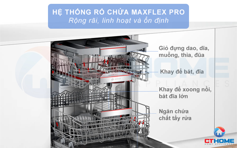 Giàn MaxFlex Pro rộng rãi linh hoạt