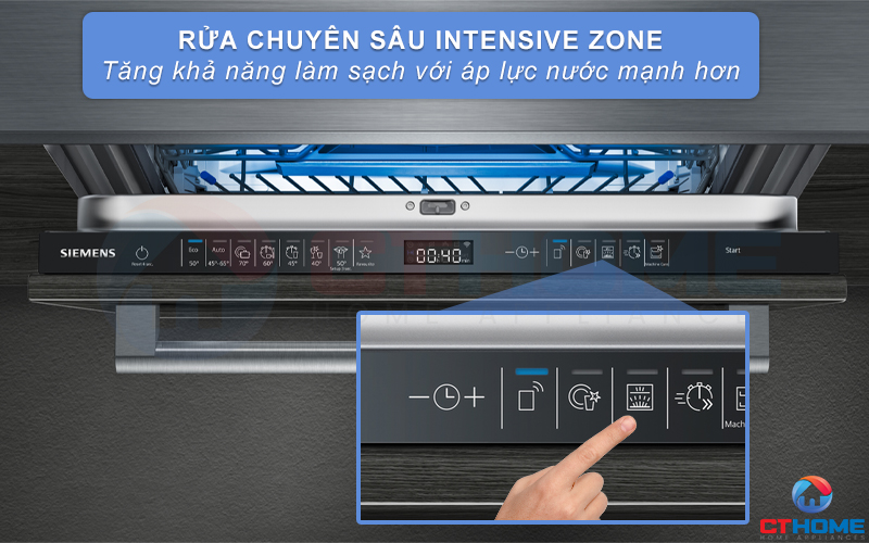 MÁY RỬA BÁT ÂM TỦ SIEMENS SX65ZX49CE IQ500 SẤY ZEOLITH 11