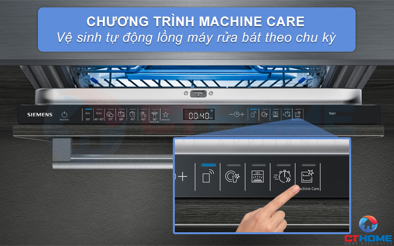MÁY RỬA BÁT ÂM TỦ SIEMENS SX65ZX49CE IQ500 SẤY ZEOLITH 15
