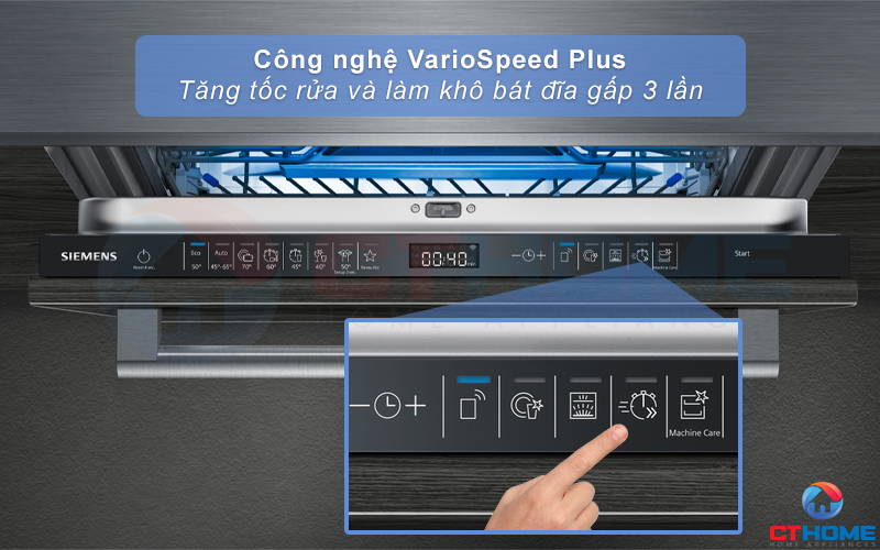 MÁY RỬA BÁT ÂM TỦ SIEMENS SX65ZX49CE IQ500 SẤY ZEOLITH 14