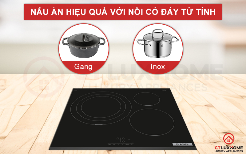 Lựa chọn nồi nấu phù hợp khi bếp chỉ dùng các loại nồi chảo có đáy từ