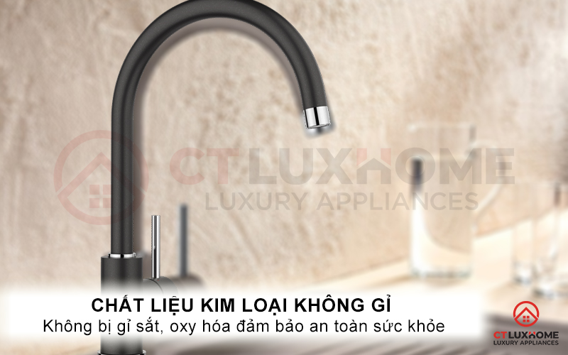 Chất liệu kim loại không gỉ, chống gỉ sét và an toàn sức khỏe
