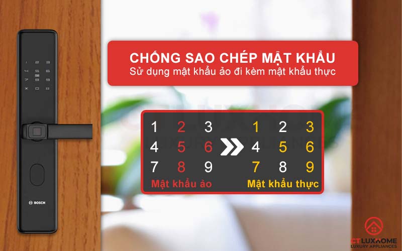 Chống sao chép mật khẩu nhờ tính năng mật khẩu ảo đi kèm mật khẩu thực