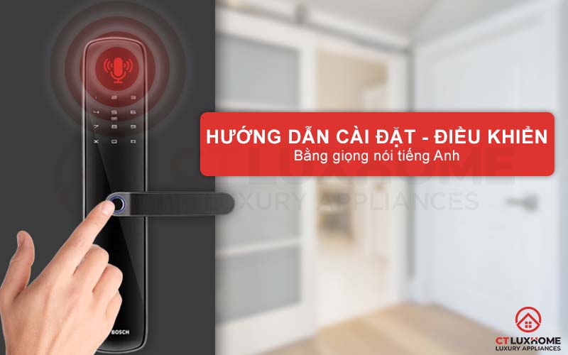 Hướng dẫn bằng giọng nói (Tiếng Anh) hỗ trợ cài đặt hoặc điều khiển dễ dàng