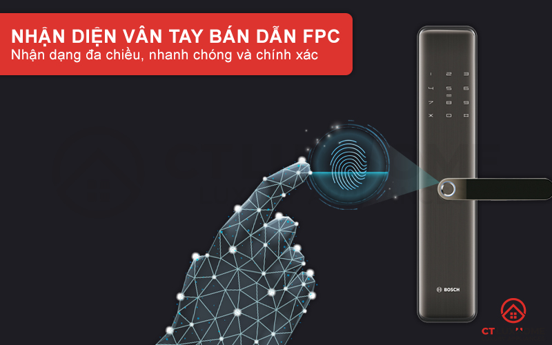 Công nghệ nhận diện vân tay bán dẫn FPC cao cấp, nhanh chóng