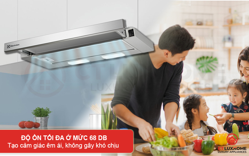 Độ ồn tối đa 68dB tạo cảm giác dễ chịu, không gây khó chịu khi sử dụng