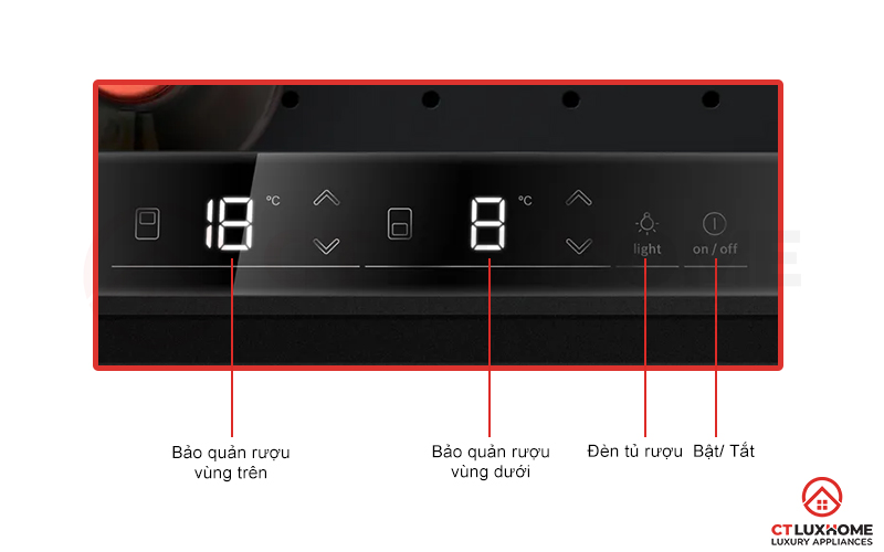 Không cần tủ riêng bạn có thể bảo quản hai loại rượu vang cùng một tủ