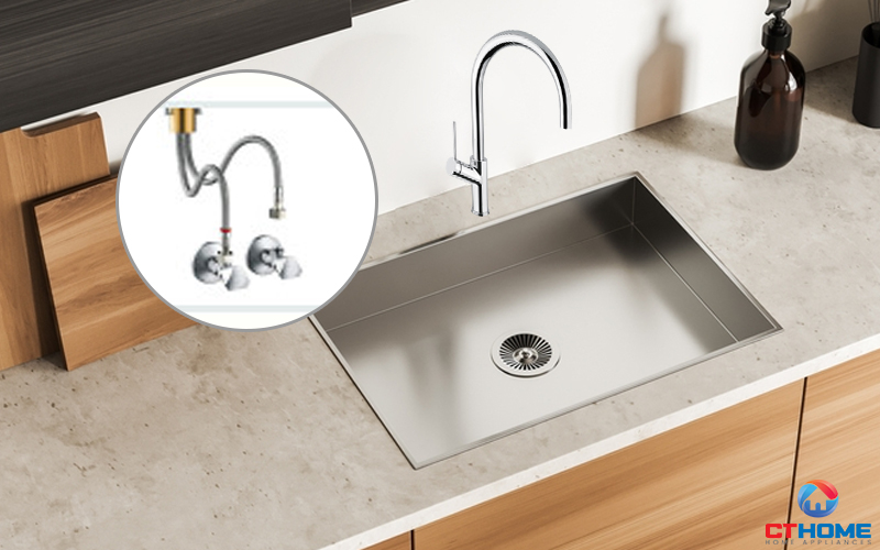 Vòi với 2 đường nóng lạnh giúp tăng hiệu quả rửa