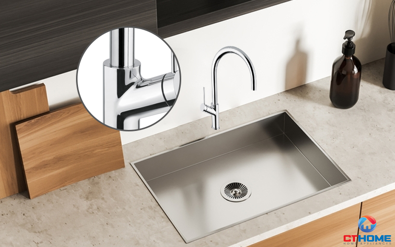 Bề mặt mạ sáng bóng, chống bám vân tay hiệu quả